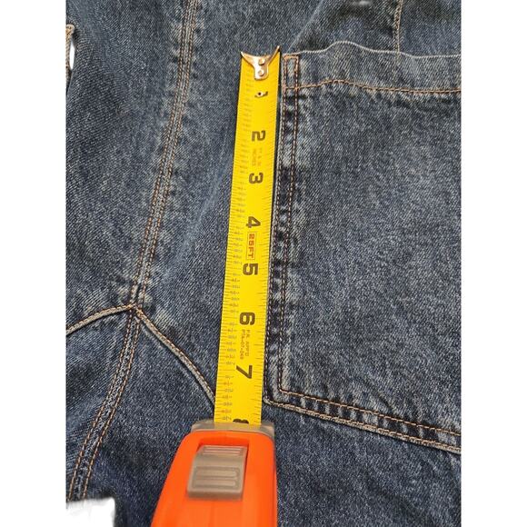 We The Free High Roller Jumpsuit Denim Overalls Blue XS Pockets Adjustable - Picture 14 of 16
